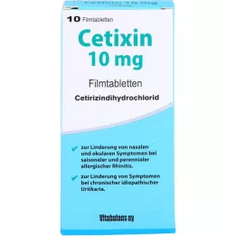 CETIXIN 10 mg filmomhulde tabletten, 10 stuks
