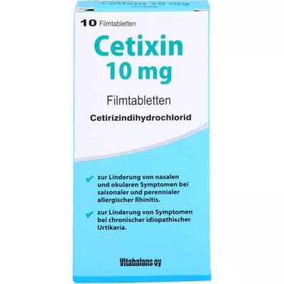 CETIXIN 10 mg filmomhulde tabletten, 10 stuks