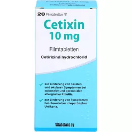 CETIXIN 10 mg filmomhulde tabletten, 20 stuks