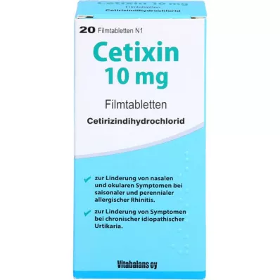 CETIXIN 10 mg filmomhulde tabletten, 20 stuks