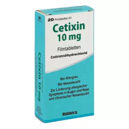 CETIXIN 10 mg filmomhulde tabletten, 20 stuks