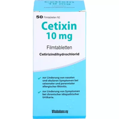 CETIXIN 10 mg filmomhulde tabletten, 50 stuks