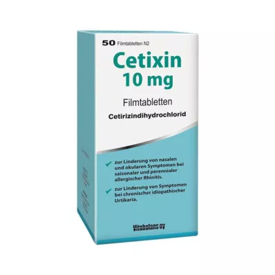 CETIXIN 10 mg filmomhulde tabletten, 50 stuks