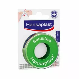 HANSAPLAST Gevoelige fixatiepleister 1,25 cm x 5 m, 1 st