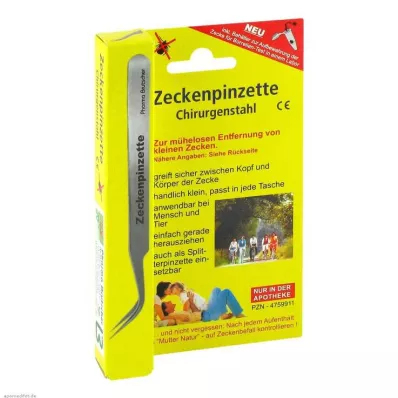 ZECKENPINZETTE Chirurgisch staal, 1 stuk ZECKENPINZETTE Chirurgisch staal, 1 stuk