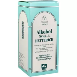 ALKOHOL 70% V/V Hetterich, 200 ml