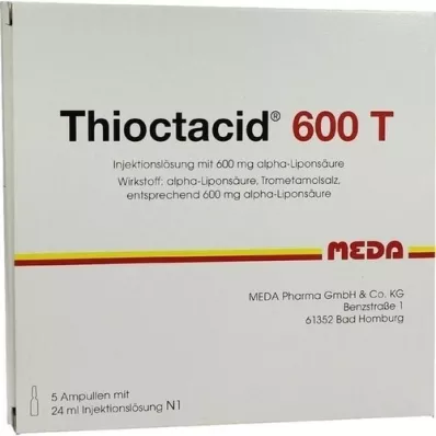 THIOCTACID 600 T oplossing voor injectie, 5X24 ml