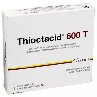 THIOCTACID 600 T oplossing voor injectie, 5X24 ml THIOCTACID 600 T oplossing voor injectie, 5X24 ml