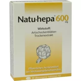 NATU HEPA 600 mg omhulde tabletten, 20 st