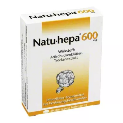 NATU HEPA 600 mg omhulde tabletten, 20 st