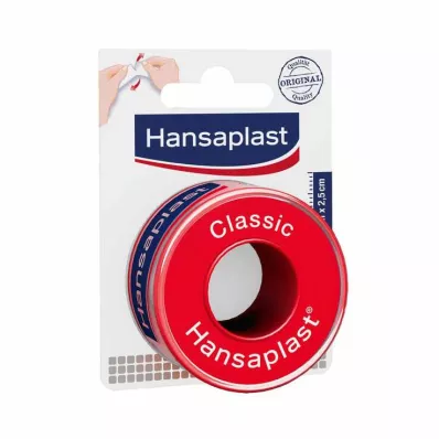 HANSAPLAST Klassiek fixatiepleister 2,5 cm x 5 m, 1 st HANSAPLAST Klassiek fixatiepleister 2,5 cm x 5 m, 1 st