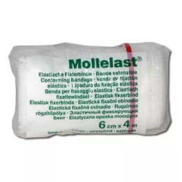 MOLLELAST Verband 6 cmx4 m wit, 1 st
