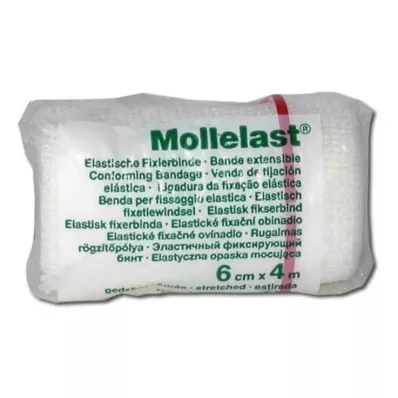 MOLLELAST Verband 6 cmx4 m wit, 1 st