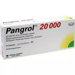 PANGROL 20.000 tabletten met enterische laag, 50 stuks