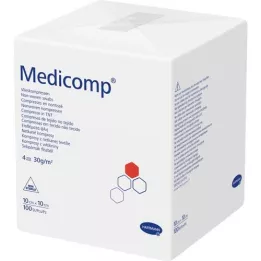 MEDICOMP Non-woven comp. niet-steriel 10x10 cm 4-laags, 100 st
