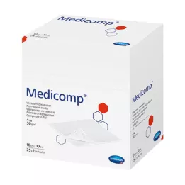 MEDICOMP Non-woven comp. niet-steriel 10x10 cm 4-laags, 100 st