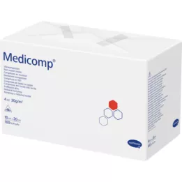 MEDICOMP Non-woven comp. niet-steriel 10x20 cm 4-laags, 100 st