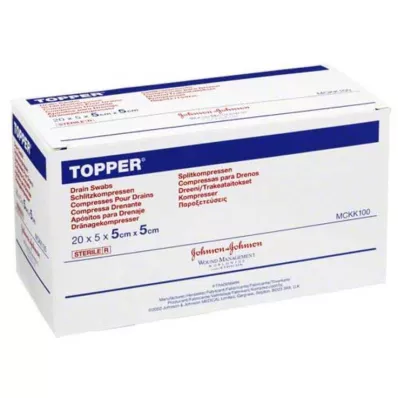 TOPPER Gleufcompr.5x5 cm steriel, 20X5 st