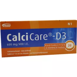 CALCICARE D3 kauwtabletten, 20 stuks