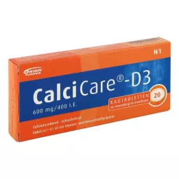 CALCICARE D3 kauwtabletten, 20 stuks