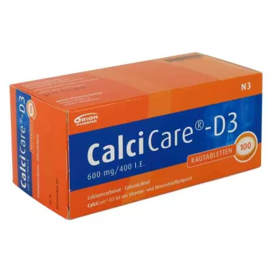 CALCICARE D3 kauwtabletten, 100 stuks CALCICARE D3 kauwtabletten, 100 stuks
