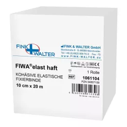 FIXIERBINDE cohesief elastiek 10 cmx20 m wit, 1 st
