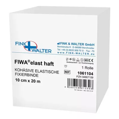 FIXIERBINDE cohesief elastiek 10 cmx20 m wit, 1 st
