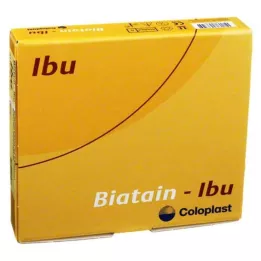 BIATAIN Ibu schuimverband 10x10 cm niet-klevend, 5 stuks
