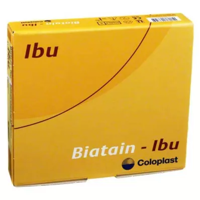 BIATAIN Ibu schuimverband 10x10 cm niet-klevend, 5 stuks