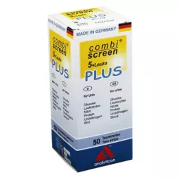 COMBISCREEN 5+Leuko Plus teststrips, 50 stuks