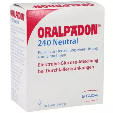 ORALPÄDON 240 neutraal sachet poeder, 10 stuks