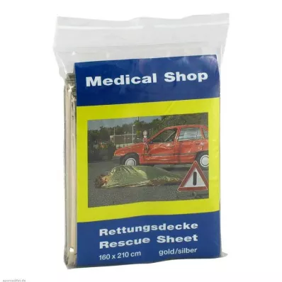 RETTUNGSDECKE YPSISAVE 160x210 cm goud/zilver, 1 st
