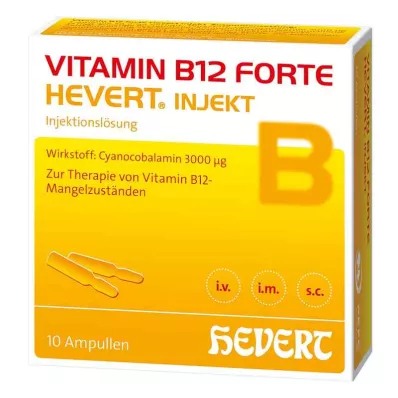 VITAMIN B12 HEVERT forte Inject Ampullen, 10X2 ml