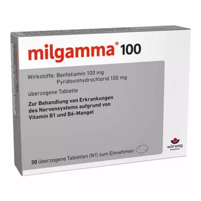 MILGAMMA 100 mg omhulde tabletten, 30 stuks MILGAMMA 100 mg omhulde tabletten, 30 stuks