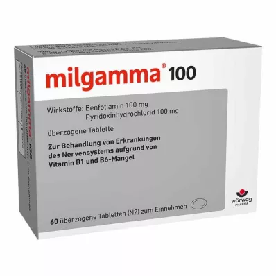 MILGAMMA 100 mg omhulde tabletten, 60 stuks
