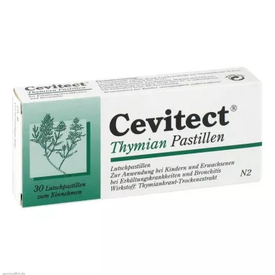 CEVITECT Tijm pastilles, 30 stuks CEVITECT Tijm pastilles, 30 stuks