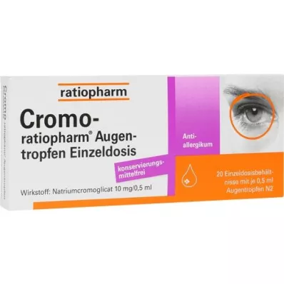 CROMO-RATIOPHARM Oogdruppels enkelvoudige dosis, 20X0,5 ml