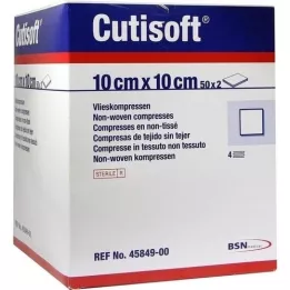 CUTISOFT Vlieskompressen 10x10 cm steriel, 50X2 st