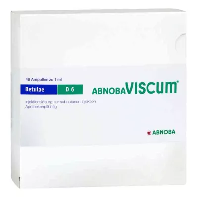 ABNOBAVISCUM Betulae D 6 Ampullen, 48 stuks