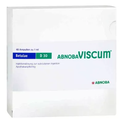 ABNOBAVISCUM Betulae D 30 Ampullen, 48 stuks