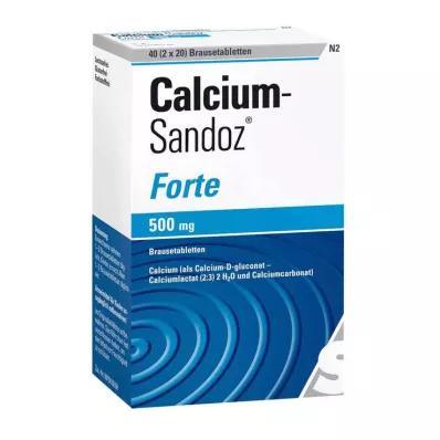 CALCIUM SANDOZ forte bruistabletten, 2X20 stuks