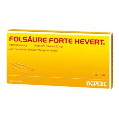 FOLSÄURE HEVERT forte Ampullen, 10X2 ml