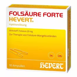 FOLSÄURE HEVERT forte Ampullen, 10X2 ml