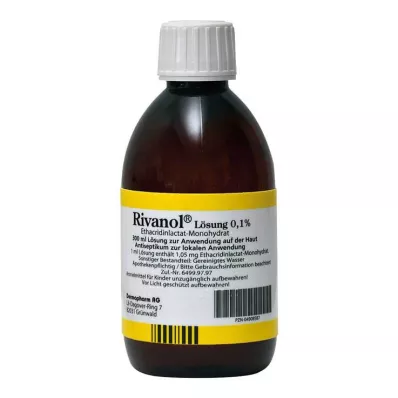 RIVANOL Oplossing 0,1%, 300 ml RIVANOL Oplossing 0,1%, 300 ml