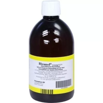 RIVANOL Oplossing 0,1%, 500 ml