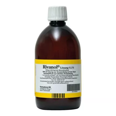 RIVANOL Oplossing 0,1%, 500 ml RIVANOL Oplossing 0,1%, 500 ml