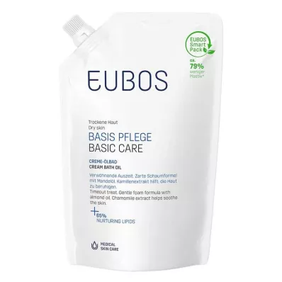 EUBOS CREME Oliebad navulling, 400 ml