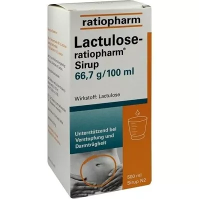 LACTULOSE-ratiopharm siroop, 500 ml