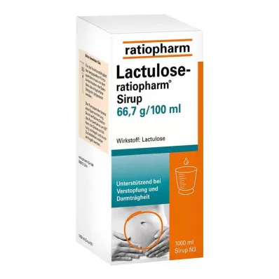 LACTULOSE-ratiopharm siroop, 1000 ml