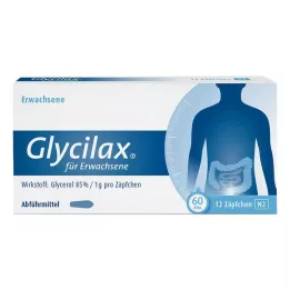 GLYCILAX Zetpillen voor volwassenen, 12 stuks